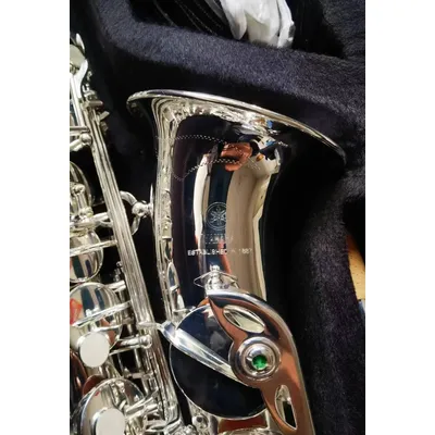 New style Japan YAS-62S Professional Alto Saxophone Silvering E-flat brass woodwind musical instrument with accessories
