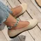 Round Toe Flats for Women Comfortable Knit Ballet Flat Shoes Casual Slip on Shallow Shoes Office