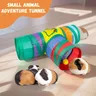 Hamster Toy Mouse Tunnel Guinea Pig Tunnel Small Animal Toy Hamster Toy 3-way Foldable Tunnel Toy