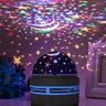 Night Starry Sky Projection Lamp USB Rotating Galaxy RGB Projector Light Magic Ball Stage Projection