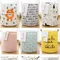 Bedroom Hamper Household Clothes Bucket Clothes Storage Basket Foldable Clothes Round Cotton Linen