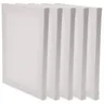 5pcs Stretched Canvas 8 X 6 Inches ( 20 X 15 Cm) Square Blank Canvases Cotton Canvases For Oils