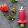 Fruit Leaf Remover Strawberry Huller Metal Tomato Stalks Plastic Remover Gadget Strawberry Hullers