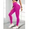 High Waist Seamless Yoga Tight Pants Solid Color Fitness Workout Leggings Women's Activewear