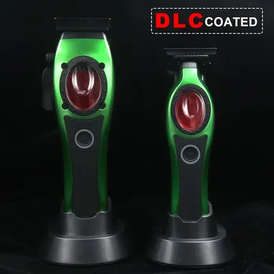 Professional Barber Cutting Machines Kit Base Charger Hair Cutting Machine DLC Blade Hair Trimmer Machine USB Cordless Clipper