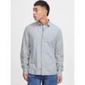BLEND Langarmhemd Herren Regular Fit Baumwolle grau, L