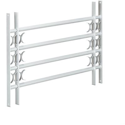 Fenstergitter Einbruchschutz, ausziehbar, für außen, Stahl, 600 x 1000-1500 mm, Sicherheitsgitter, Image