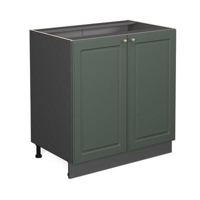 Spülenunterschrank Fame-Line, Grün-Gold Landhaus, 80 cm mit Regal, ohne Arbeitsplatte Vicco Image