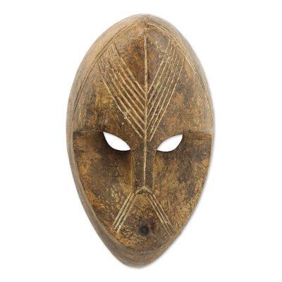 Dan Masquerade,'Decorative Hand Carved Wood African Wall Mask from Ghana'