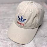 Adidas Accessories | Adidas White Adjustable Fit Hat Embroidered Logo With Star Print Os Unisex | Color: Blue/White | Size: Os