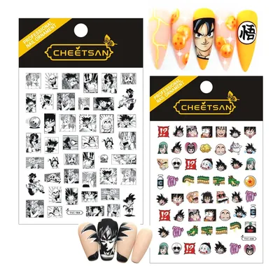 Dragon Designs Ball TSC-183-184-406 3d Nail Art Sticker Slider Stamp Decor For Nails Accessories