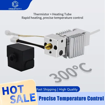 Hotend Update Kit Ender 3 V3 SE Heating Block Kit Stainless Steel Throat High Temperature Print Head