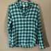 J. Crew Tops | J Crew Flannel Shirt | Color: Blue/Green | Size: S