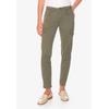 Slim-fit-Jeans LE TEMPS DES CERISES "BALARD", Damen, Gr. 25, EURO-Größen, grün, 98% Baumwolle, 2% Elasthan, Jeans, mit aufgesetzten Taschen