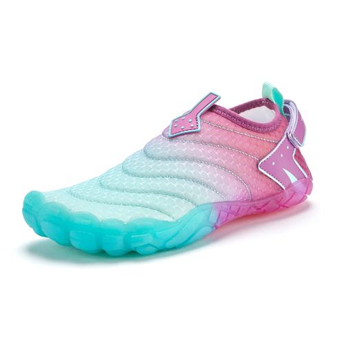 Aqua-Schuh VENICE BEACH Gr. 44, bunt (türkis, pink) Damen Schuhe Badeschuh Wasserschuh Slipper Barfußschuh leichter Badeschuh, Slipper, Wasserschuh, flexible Sohle Unisex VEGAN