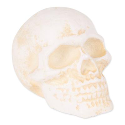 Human Skull Cast Iron Paperweight - 3.3" x 2.1" x 2.3"