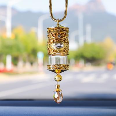 TEMU Car Aromatherapy, Car Perfume Pendant Empty Bottle, Alloy Perfume Bottle, Car Interior Decorations, Car Supplies Eid Al-adha Mubarak