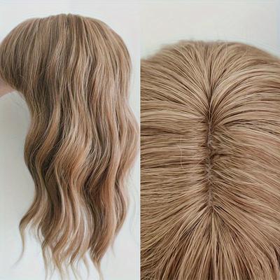 Synthetic Hair Topper With Bangs Clip In Hair Extensions For Women Daily Party Synthetic Heat Resistant Fiber Hair Accessories