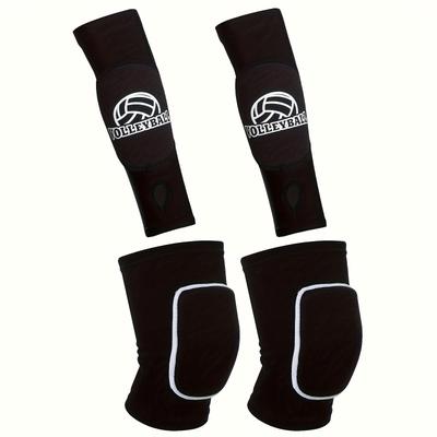 1 Set Volleyball Arm Sleeves And Knee Pads, Solid ...