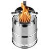 1pc, Outdoor Folding Firewood Stove Stainless Steel Portable Camping Stove Bbq Stove