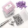 101pcs 3.1mm Small Mini Nail Art Grinding Sand Ring Bands Set, Electric Grinding Machine Nail Grinding Head Nail Removal Sand Bands Nail Grinding Tool