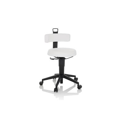 Arbeitshocker / Balancestuhl TOP WORK FLEX PU weiß hjh OFFICE Image
