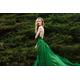 Green Wedding Dress Green Bridesmaid Dress. Long Maxi Dress Open Back Satin Dress. Prom Evening Wedding Plus Size