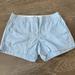 J. Crew Shorts | J. Crew Womens Classic Chino Style Flat Front Shorts Blue Size 4 New Without Tag | Color: Blue | Size: 4