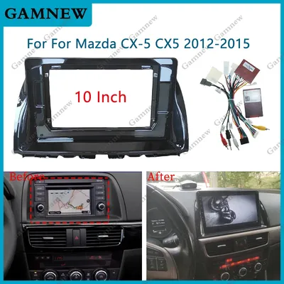 10 Inch Car Frame Fascia Adapter Canbus Box For Mazda CX-5 CX5 2012-2015 Android Big Screen Radio