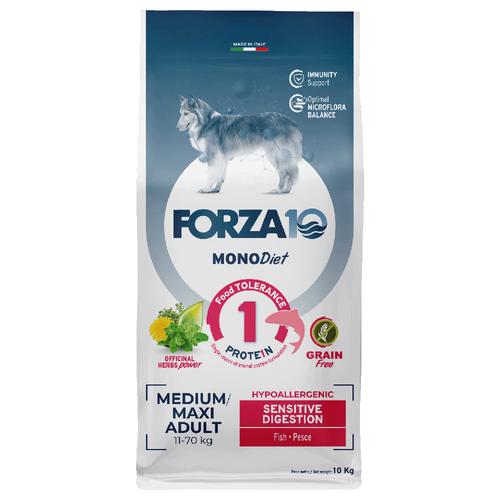 10kg Forza 10 Diet Mono Medium & Large Sensitive Digestion mit Fisch Hundefutter trocken