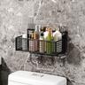 Bathroom Organiser Multifunctional Toiletries Organiser No-Punch Bathroom Shelf Bathroom Kitchen Wall Mount Storage Rack