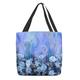 Women's Tote Shoulder Bag Canvas Tote Bag Polyester Shopping Holiday Beach Print Large Capacity Foldable Lightweight Flower Red Blue