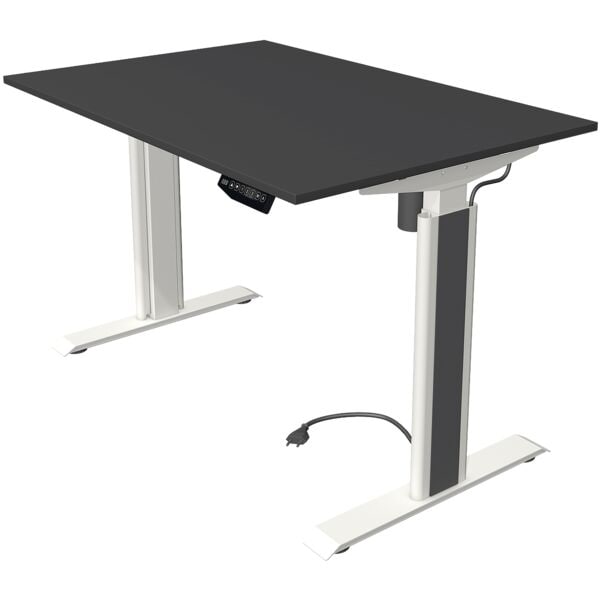 Kerkmann Höhenverstellbarer Steh-Sitz-Tisch (elektrisch) »Move 1 Advance« 120 cm Gestell weiß, 120x123x80 cm Image