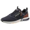 Sneaker DOCKERS BY GERLI, Herren, Gr. 48, blau (navy, cognac), Textil, Lederimitat, sportlich, Schuhe, Freizeitschuh, Schnürschuh, komfortabler Schuhweite G (=weit), Topseller