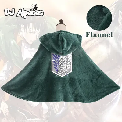 Angriff auf Titan Decke Umhang Shingeki No Kyojin Survey Corps Umhang Cosplay Cape Flanell Cosplay Image