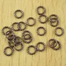 140 stücke 5 3mm Kupfer ton Spiral ring Charms Befunde h1882