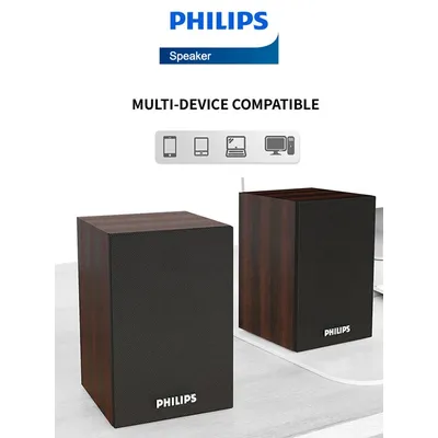 Philips spa20 schreibtisch mini sound bar lautsprecher bluetooth audio 3d sound scape surround Image