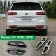 Per VW Passat B8 Variant 2015 2019 Rline modifica scarico posteriore quattro fori cromato diffusore di scarico telaio Kit corpo nero opaco