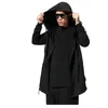 XUANSHOW Hoodies für Männer Gothic Stil Schwarz Outwear Hip Hop Großen Hut Lose Mantel Mit Kapuze Sweatshirt