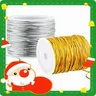 Oro argento fascia elastica rotonda nastro per cucire elastici corda per etichette elastiche ad alta