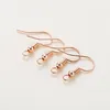 20PCS 18,5 MM Ohr Großen Haken 24K 14K Rose Gold Silber Überzogene Messing Ohrringe Für DIY qualität