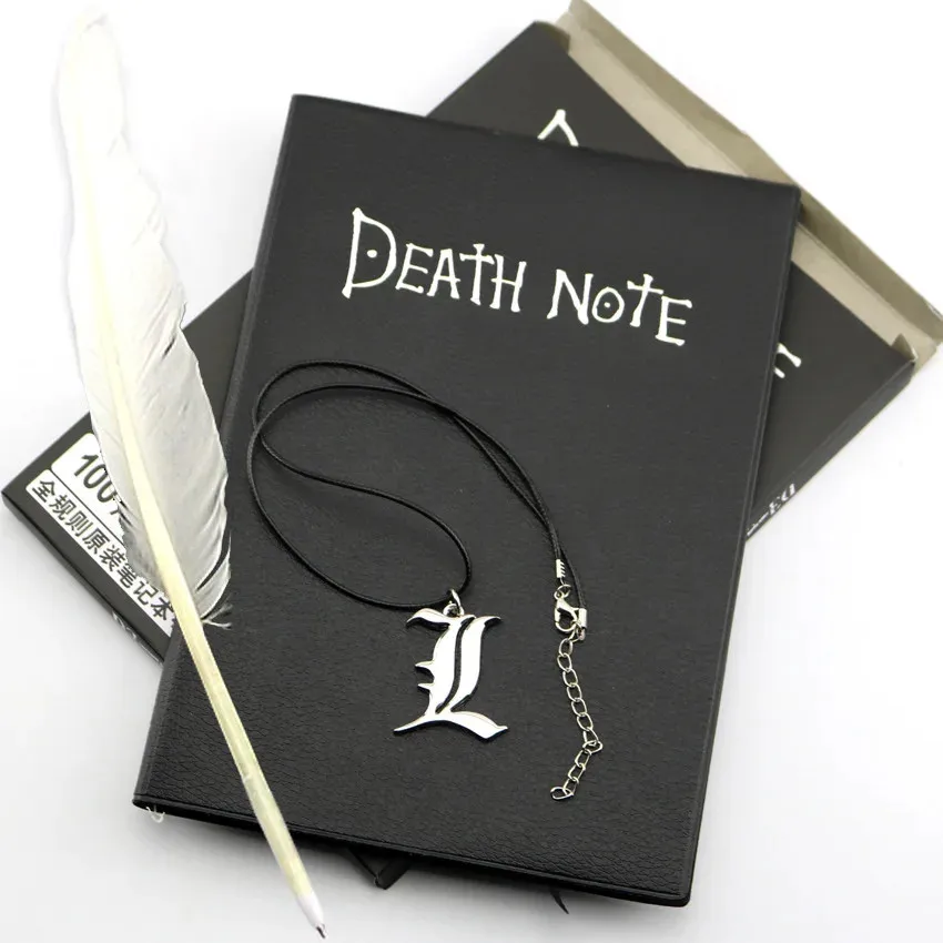 Anime Death Note Notizbuch-Set, Leder-Tagebuch, sammelbares Death Note-Notizbuch, Schule, großes Anime-Themen-Schreibtagebuch Image