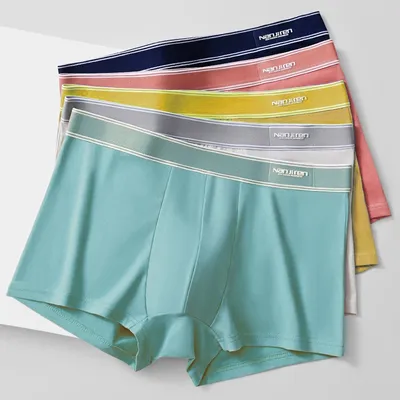 1pcs Boxershorts Herren unterwäsche sexy Höschen Baumwolle Boxer Mann Unterhose bequem und fit u Image