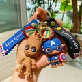 Disney-Porte-clés Avengers Anime pour enfants figurine en silicone Iron Man MEDk services.com