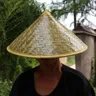 Traditional Chinese Adult Oriental- Bamboo Garden Fishing Hat Adult Chinese Costume Traditional