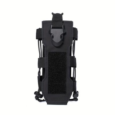 Multifunctional Molle Water Bottle Pouch, Outdoor Travel & Sport Kettle Bag, Backpack Attachment Pouches Radio Pouch & Adjustable Water Bottle Holder