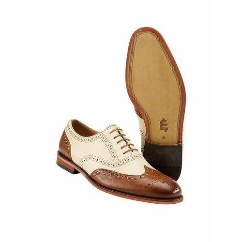 Mey & Edlich Herren Budapester-Schuhe Beige einfarbig