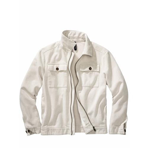 Mey & Edlich Herren Fliegerjacke Regular Fit Beige einfarbig