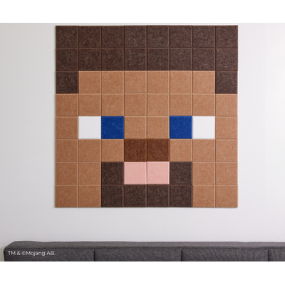 Minecraft™ Steve (Large) Acoustic Pinnable Wall ...