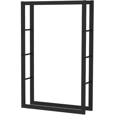 Toboli Kaminholzregal außen und innen, bis 300 kg Traglast, 150 x 25 x 100 cm, Brennholzständer aus Image